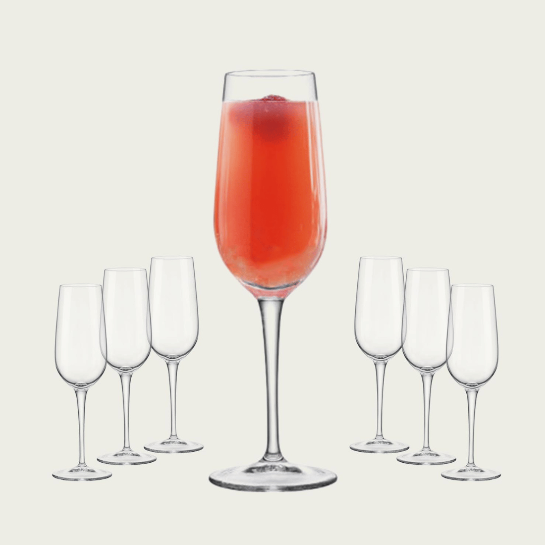 SET 6 CALICI FLUTE DA CHAMPAGNE INVENTA H21 D6,5CM