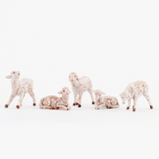 SET 5 PECORE PER PRESEPE 4CM IN RESINA