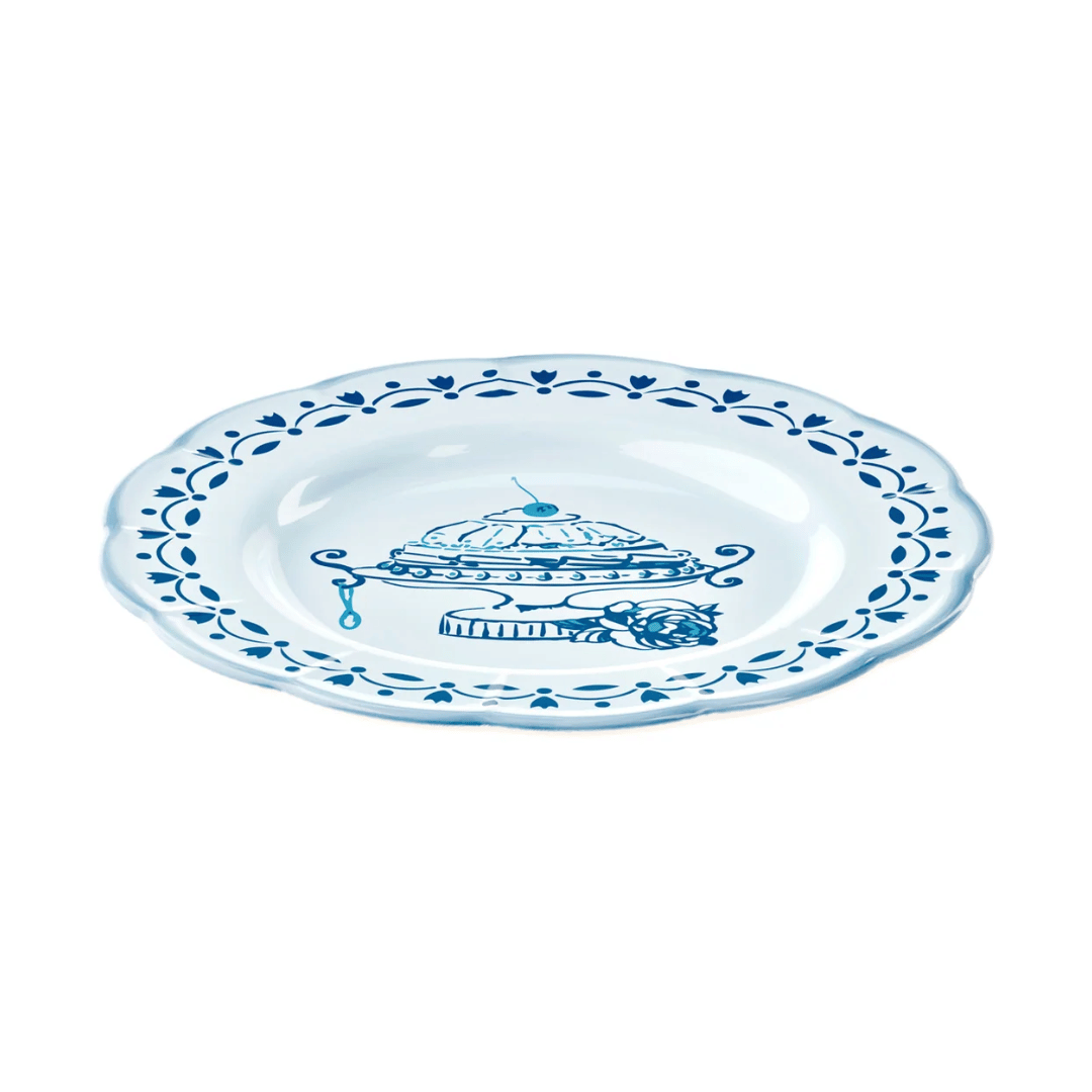 PIATTO DESSERT "JOSEPHINE" AZZURRO