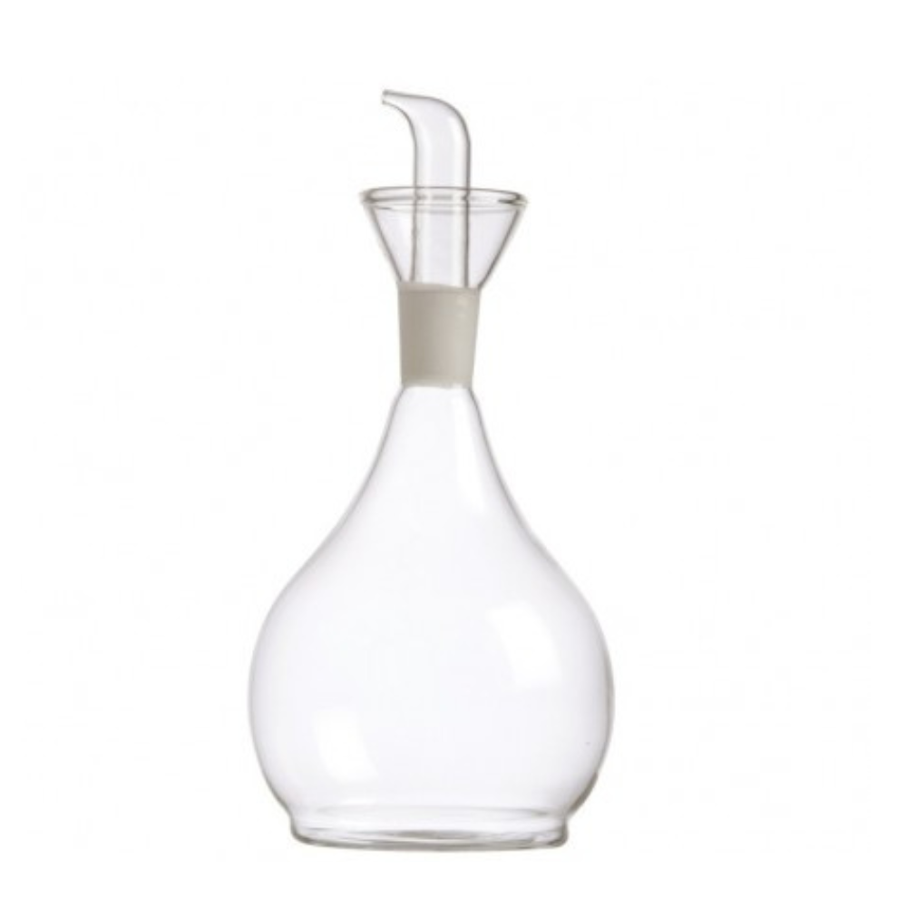 OLIERA IN VETRO 250 ML OEVO LA PORCELLANA BIANCA