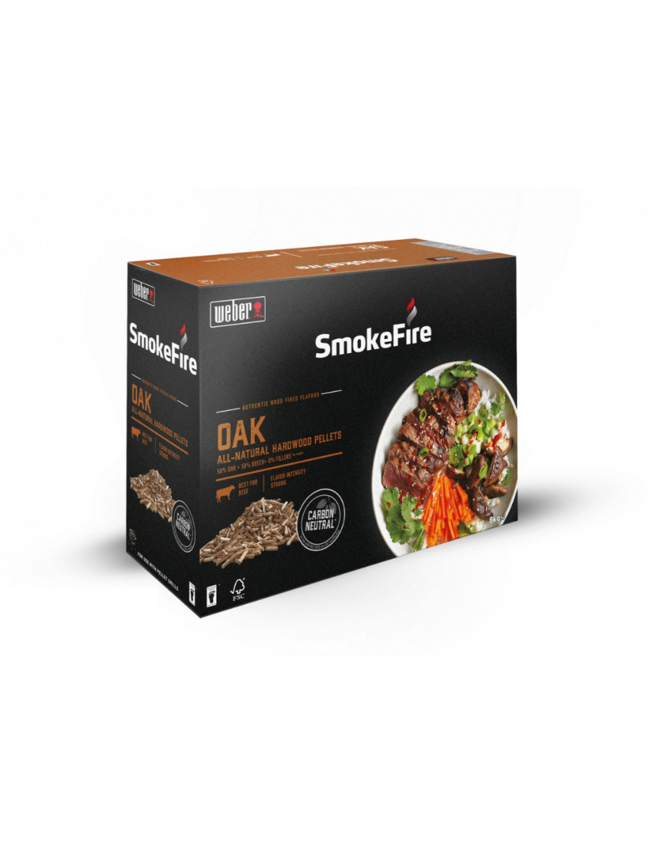 PELLET DI LEGNO FSC QUERCIA 8 KG PER BBQ
