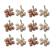OFFERTA 12 MAZZOLINI DI SFERE D.2CM ASSORTITO PERLA/ROSA CARNE