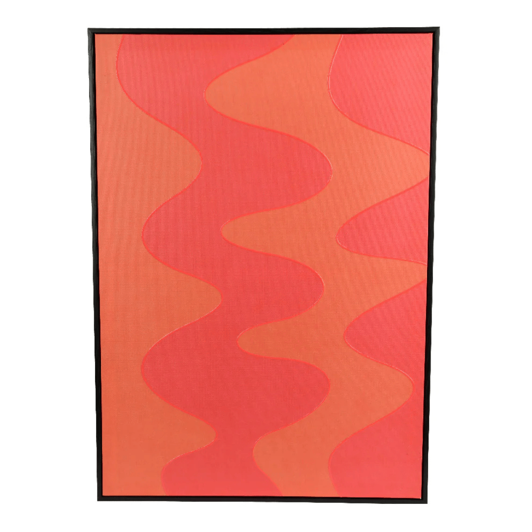 QUADRO DECORATIVO 50X70 TEMA ONDE ROSA
