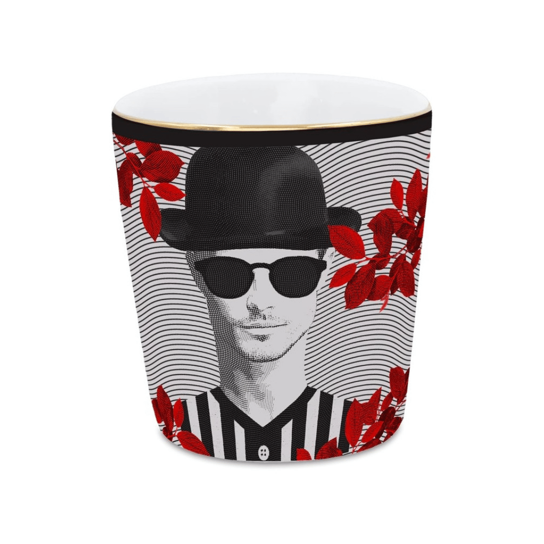 TAZZINA CAFFE ESPRESSO MR. BLACK IN PORCELLANA