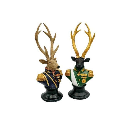 DECORAZIONE MEZZOBUSTO CERVO IN DIVISA MODELLO A SCELTA