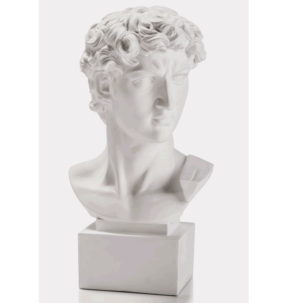 BUSTO BIANCO DAVID DI MICHELANGELO 18 CM LAMART