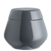 GIARA BARATTOLO IN PORCELLANA 17x16 CM GRIGIO SCURO LAMART