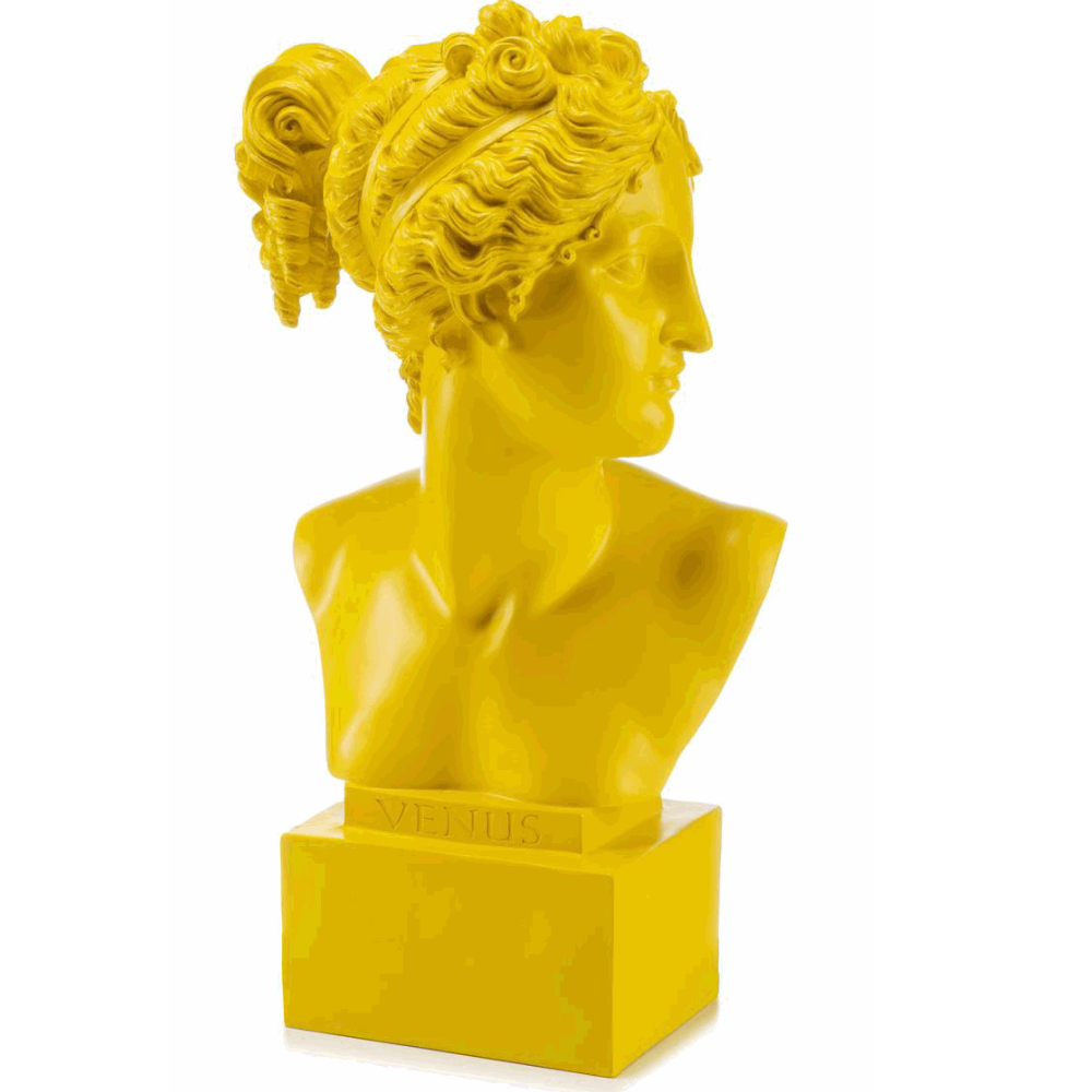 BUSTO VENERE GIALLO 36 CM LAMART