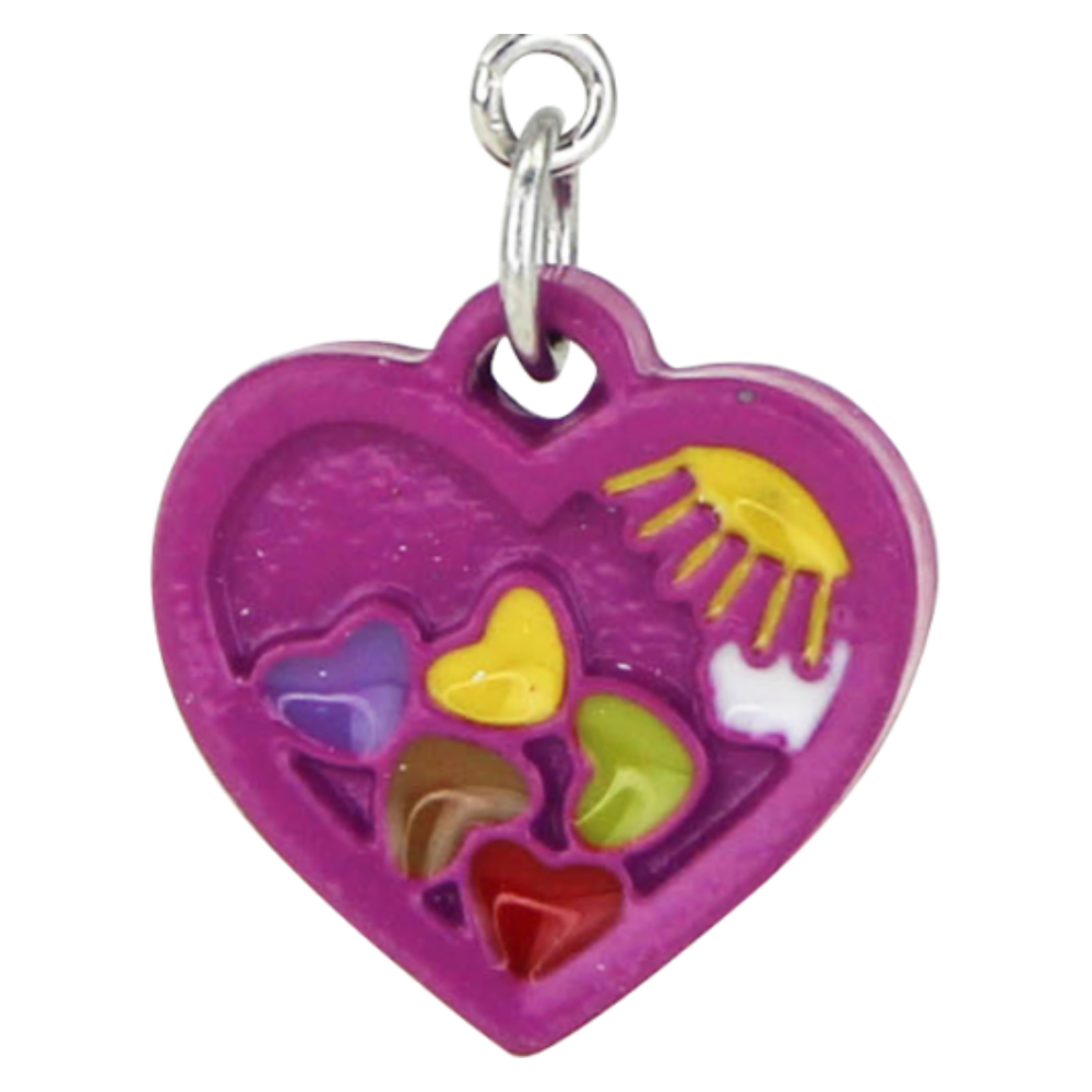 CIONDOLO AFFASCINANTE CUORE/TESORO IN METALLO CHARMING