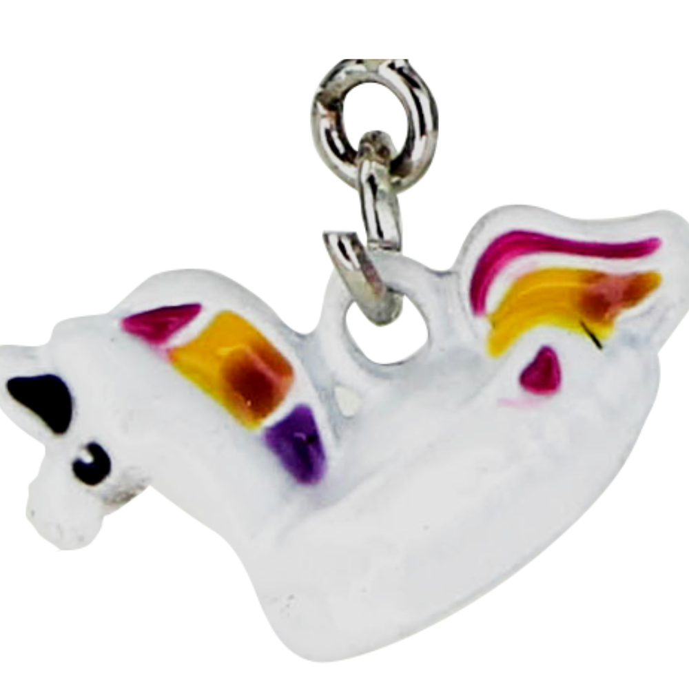 CIONDOLO AFFASCINANTE UNICORNO IN METALLO CHARMING
