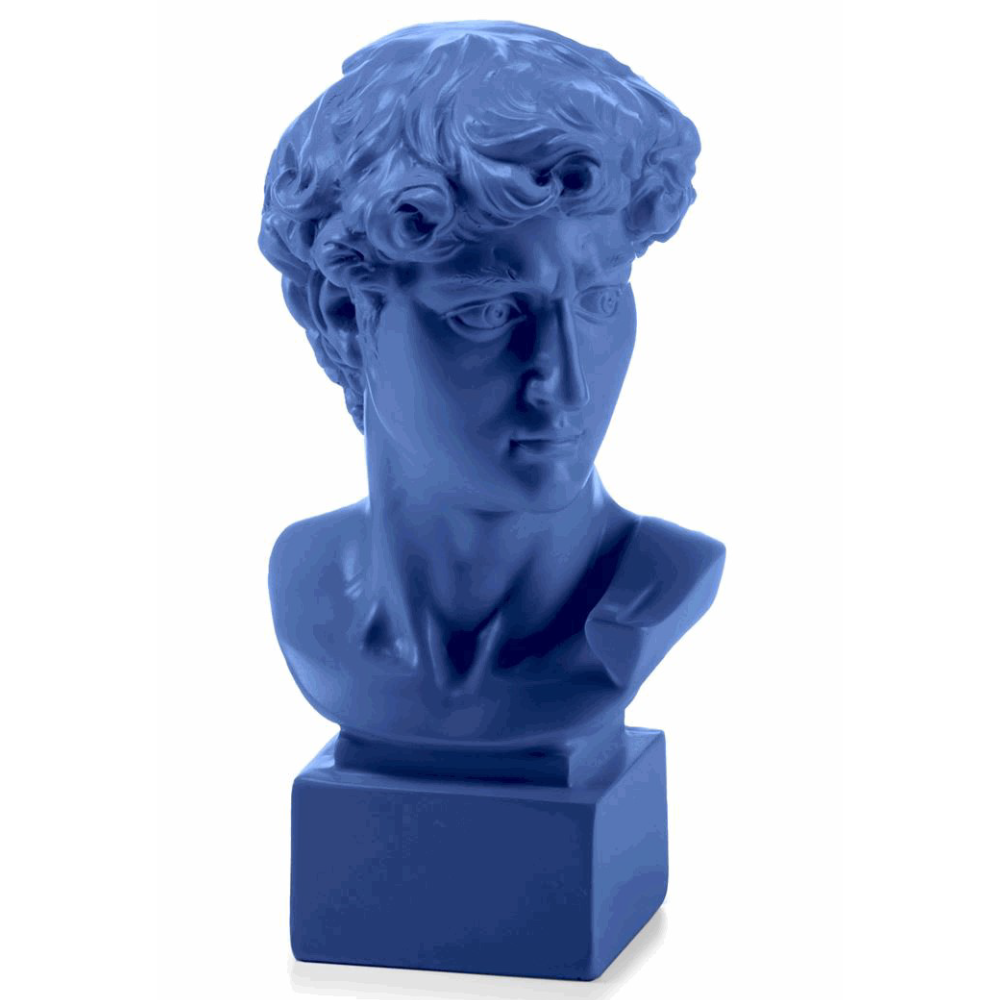 BUSTO BLU DAVID DI MICHELANGELO 50 CM LAMART