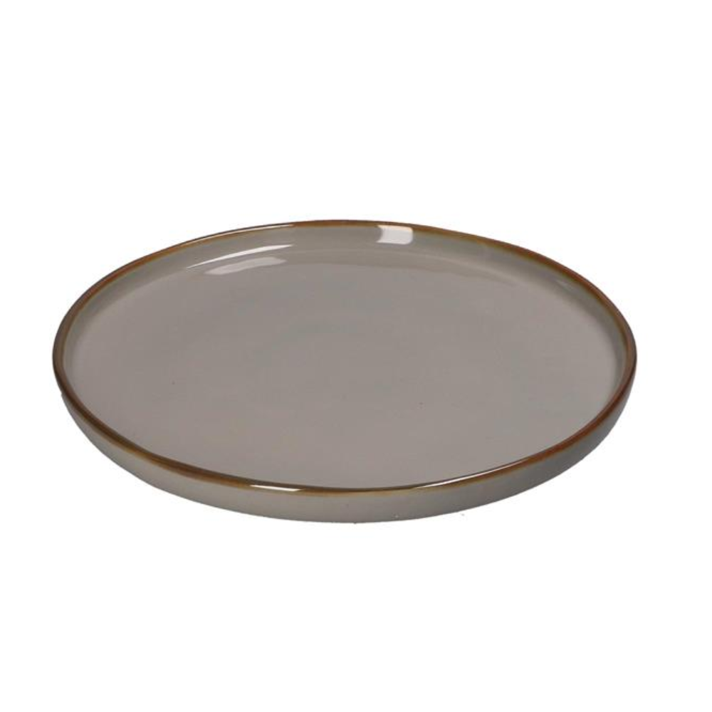 PIATTO TESO D. 21CM GRIGIO PERLA CONCERTO GLAM