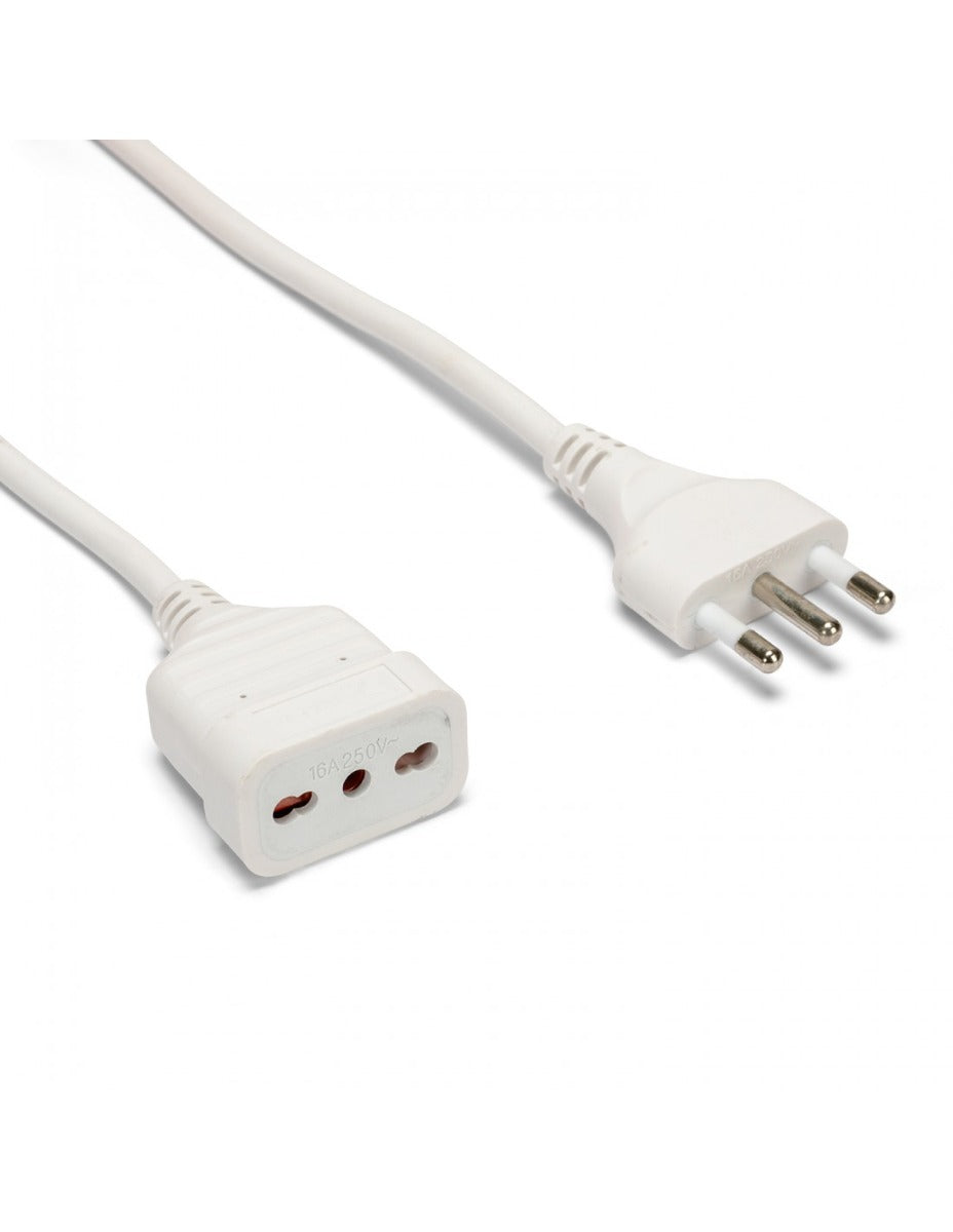 PROLUNGA 10 MT SPINA E PRESA 16A CAVO 3G1 MM² BIANCO