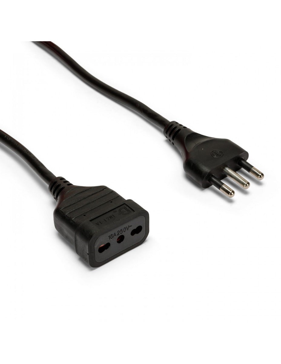 PROLUNGA 10 MT SPINA E PRESA 16A CAVO 3G1 MM² NERO