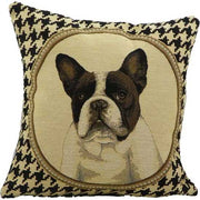 CUSCINO GOBELIN BULLDOG FRANCESE 33X33CM