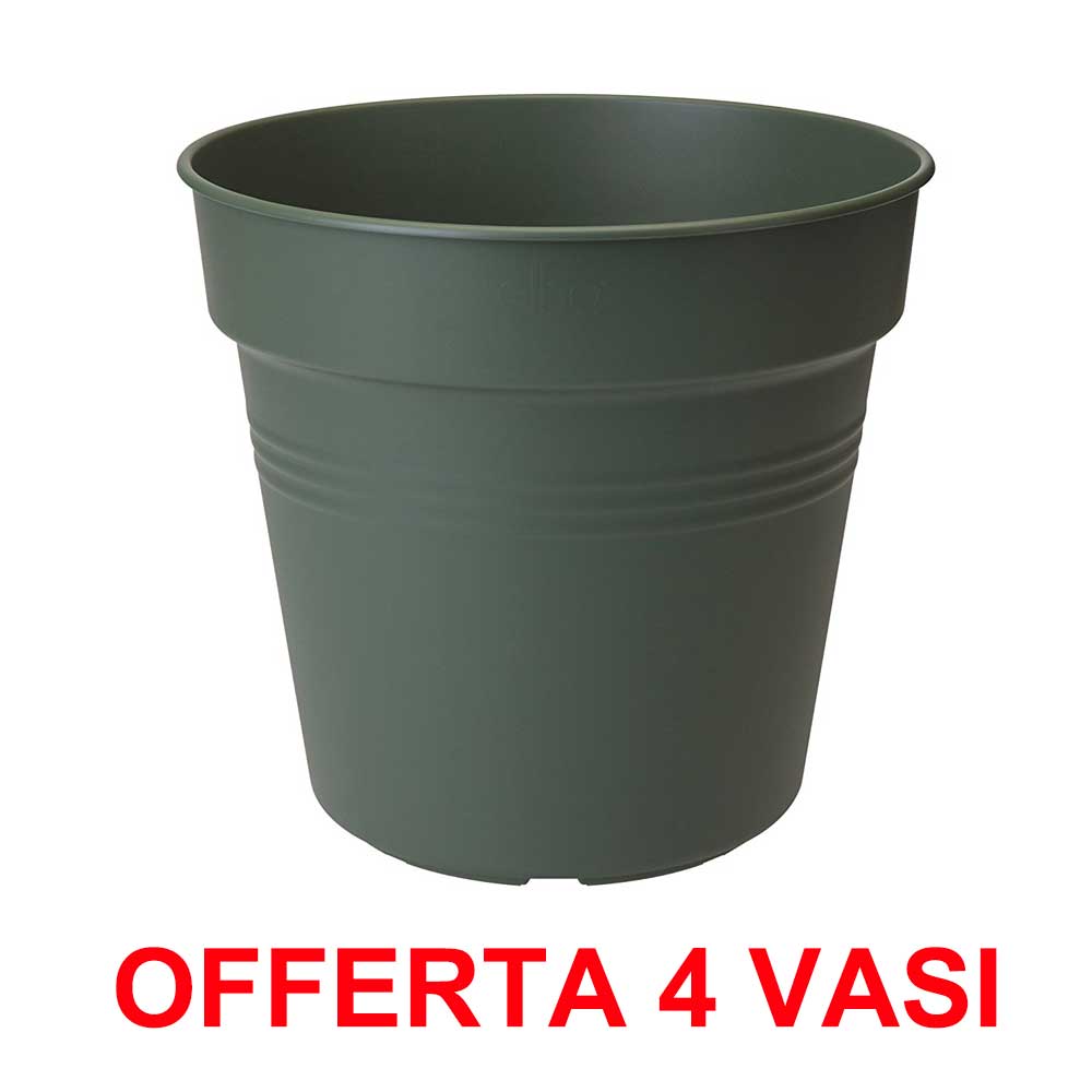 OFFERTA 4 VASO GREEN BASICS GROWPOT 30CM VERDE