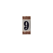 NUMERO DIPINTO 9 IN MATERIALE CERAMICO