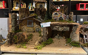 PAESAGGIO CON LUCE 54X34CM PER PRESEPE