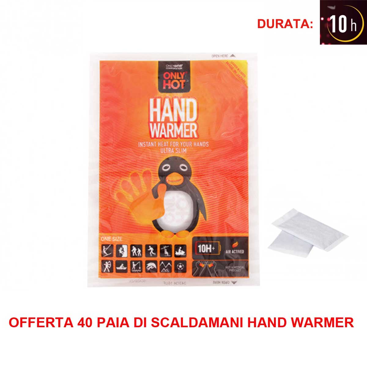 OFFERTA 40 PAIA DI SCALDAMANI HAND WARMER PER SPORT