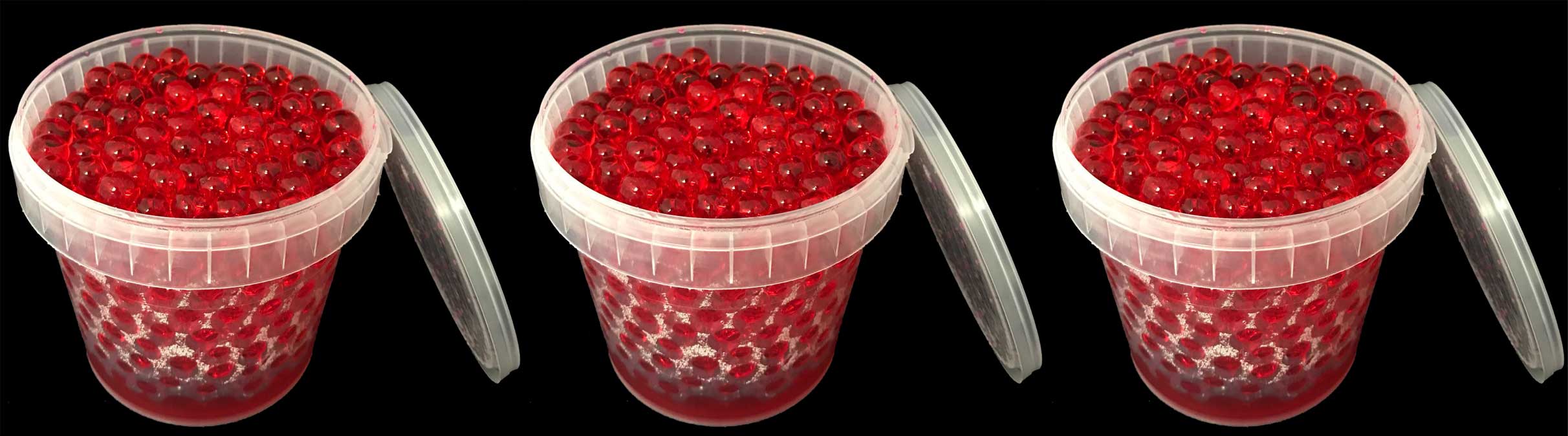 OFFERTA 3 CONFEZIONI SFERE D'ACQUA ROSSE PRONTE ALL'USO PER PIANTE E FIORI