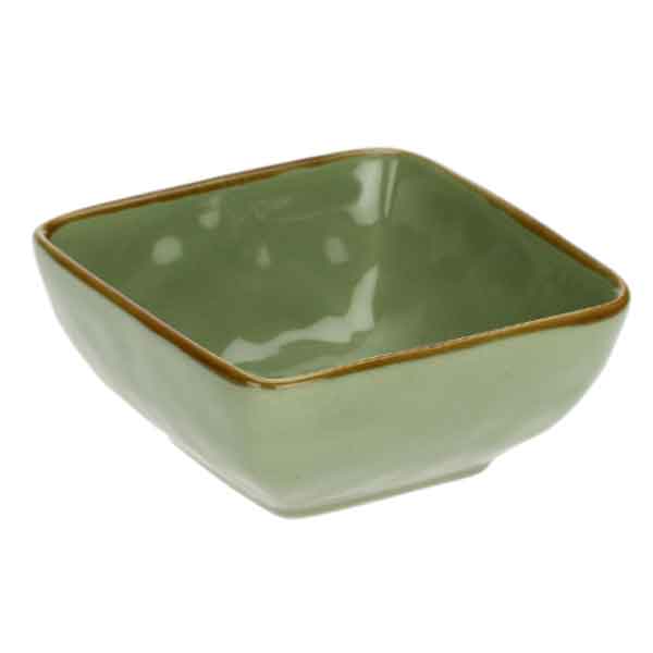 CIOTOLINA QUADRATA VERDE OLIVA 8X8CM CONCERTO