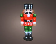 SOLDATINO SCHIACCIANOCI LED H60CM FIGURA ILLUMINATA DI NATALE
