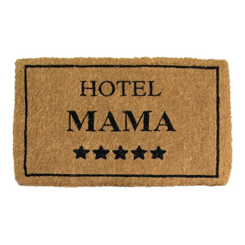 ZERBINO CON SCRITTA HOTEL MAMA IN FIBRA DI COCCO 75X45X4CM