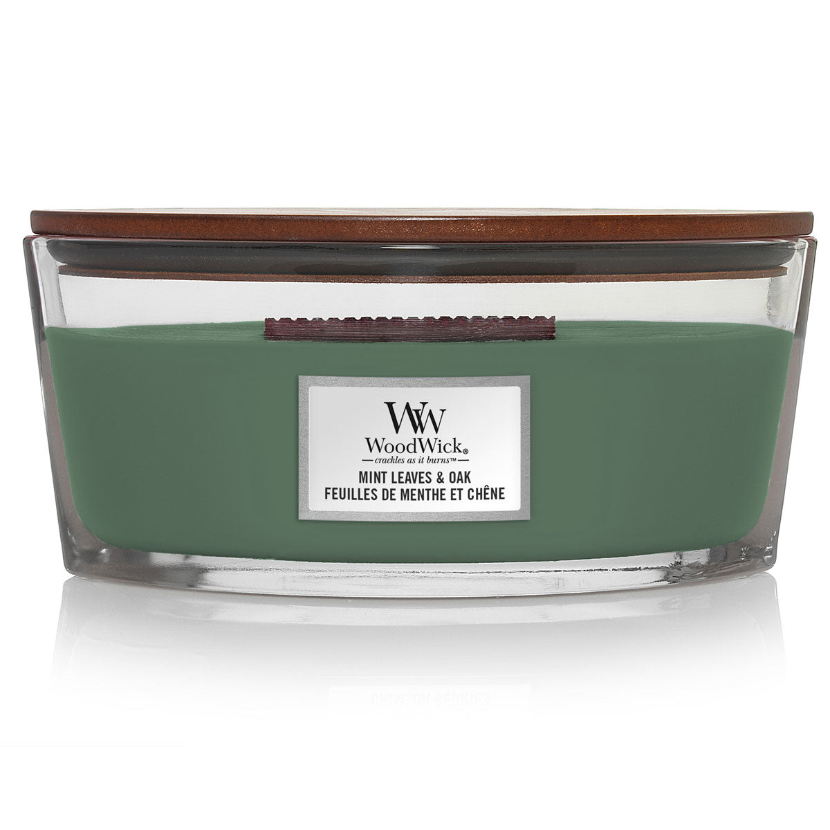 CANDELA ELLISSE JAR ELLIPSE MINT LEAVES & OAK