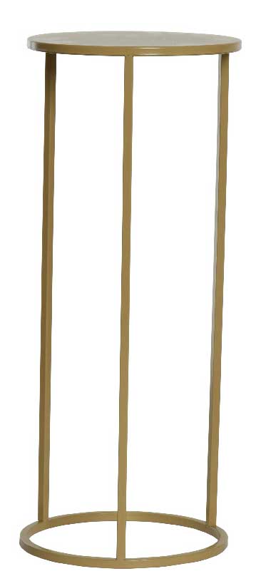 SUPPORTO PER VASI IN METALLO MARRONE 25X25XH60CM