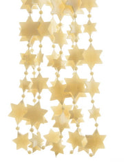 GHIRLANDA NATALIZIA CON STELLE GIALLE 2.6X270CM