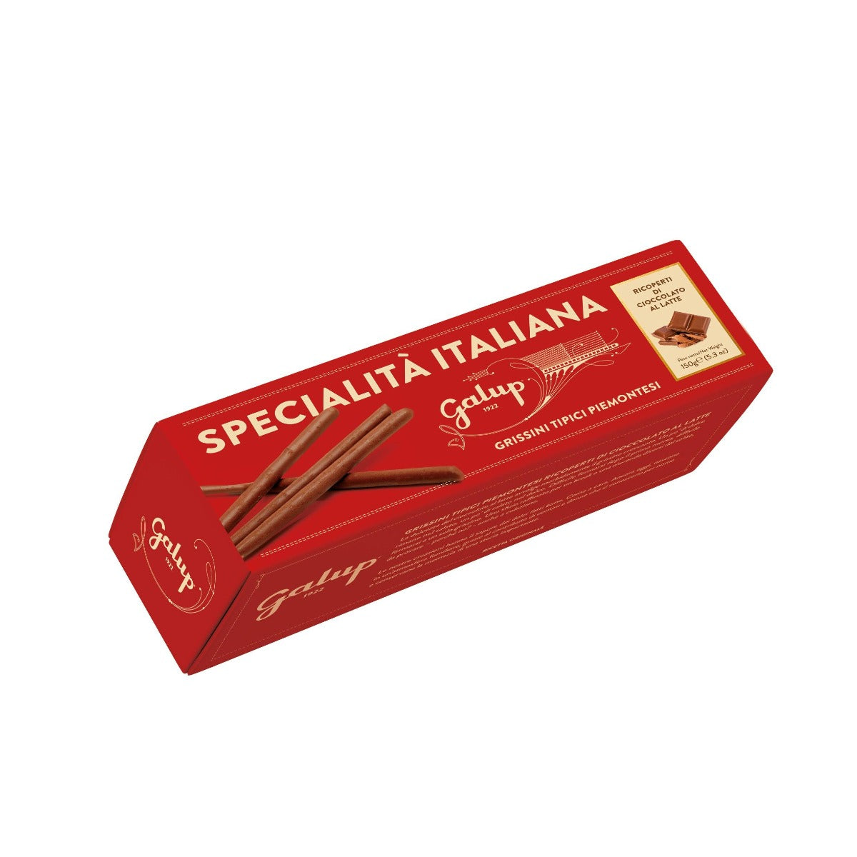 GRISSINI RICOPERTI DI CIOCCOLATO AL LATTE 150G