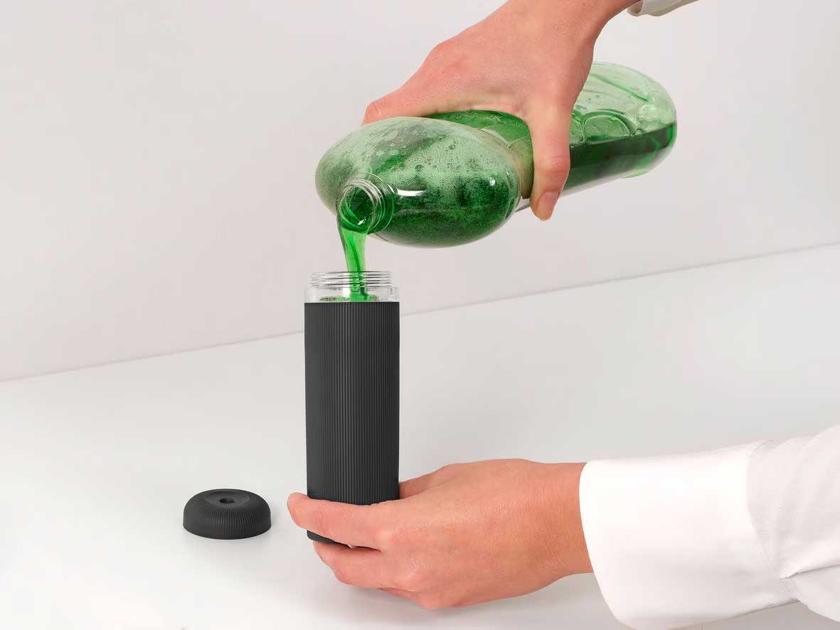SINKSTYLE DOSATORE SAPONE SQUEEZER, 200 ML DARK GREY