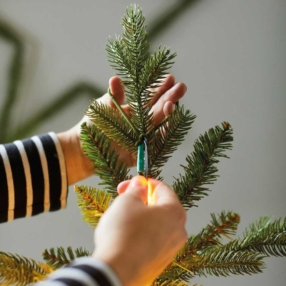 408 MICROLED BIANCO CALDO FLASH 180CM PER ALBERO DI NATALE