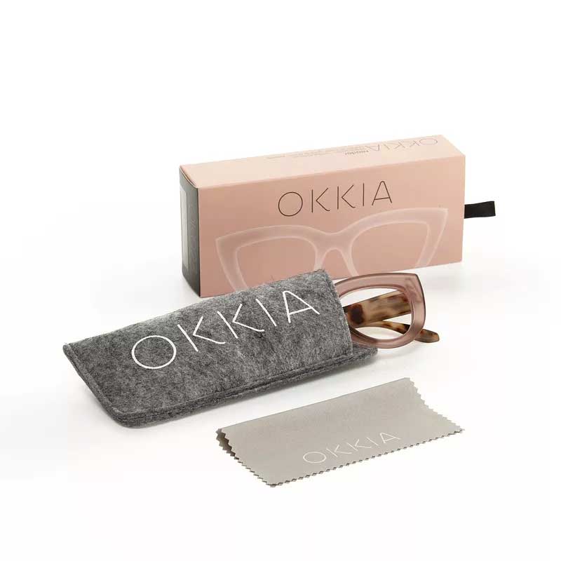 OCCHIALE DA LETTURA CLAUDIA PINK HAVANA GRADAZ. 1.00 OKKIA