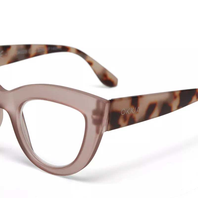 OCCHIALE DA LETTURA CLAUDIA PINK HAVANA GRADAZ. 1.00 OKKIA