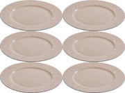 OFFERTA 6 PZ SOTTOPIATTO 33CM CON GLITTER CHAMPAGNE