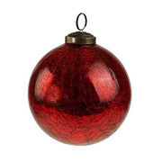 PALLINA IN VETRO D.10CM SHINY ROSSA