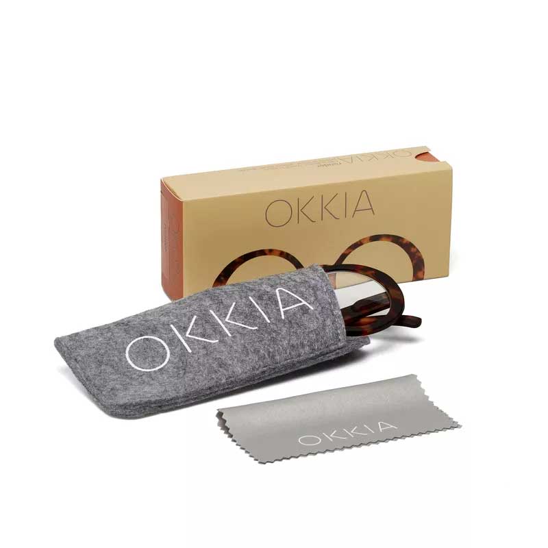 OCCHIALE DA LETTURA MODELLO LAURA COLORE CLASSIC HAVANA GRAD.+1.00 OKKIA