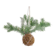 PALLINA DI NATALE CON FOGLIE DI PINO 5 CM KOKEDAMA
