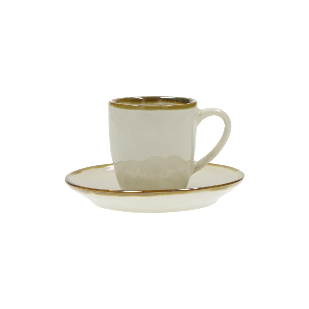 TAZZA CAFFE 90CC CON PIATTINO LINEA AVORIO CONCERTO