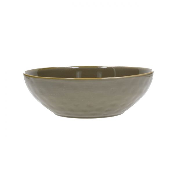 INSALATTIERA D.26 CM GRIGIO TORTORA LINEA CONCERTO ROSE E TULIPANI