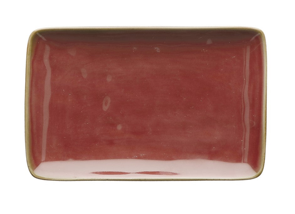 VASSOIO RETTANGOLARE 20X13CM LINEA CONCERTO ROSSO MALAGA