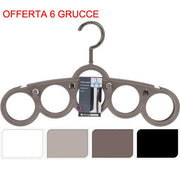 OFFERTA 6 GRUCCE PER CRAVATTE COLORI ASSORTITI