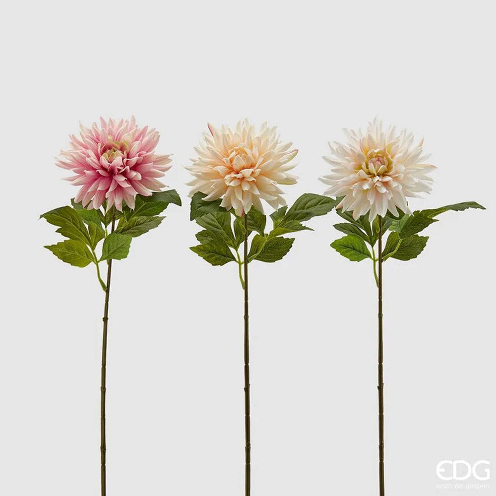 RAMO DI DALIA CHIC H67CM COLORI ASSORTITI ROSA E CREMA