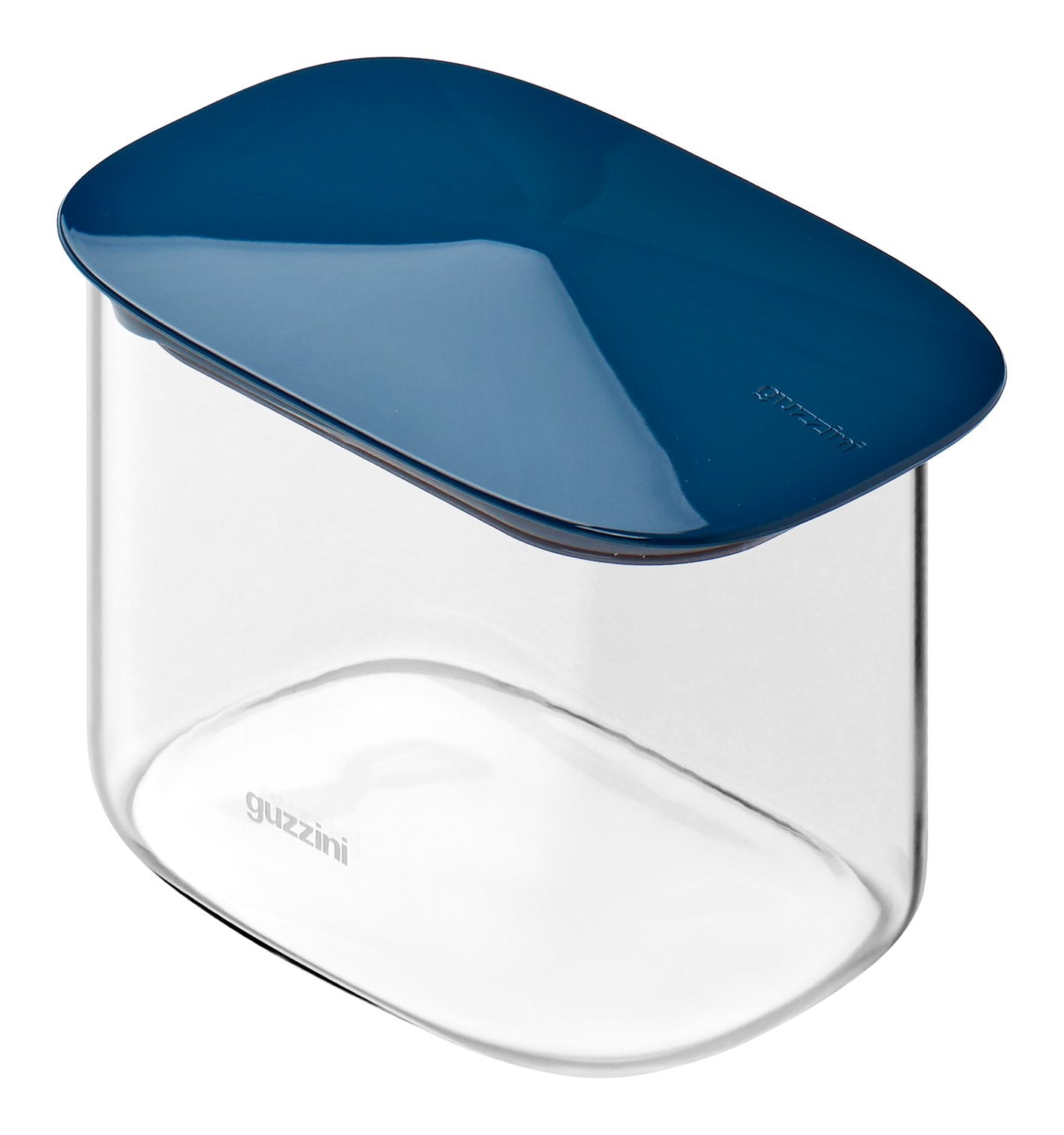 Bocal rectangulaire en verre borosilicate bleu FRESH&amp;STYLE 600 ml
