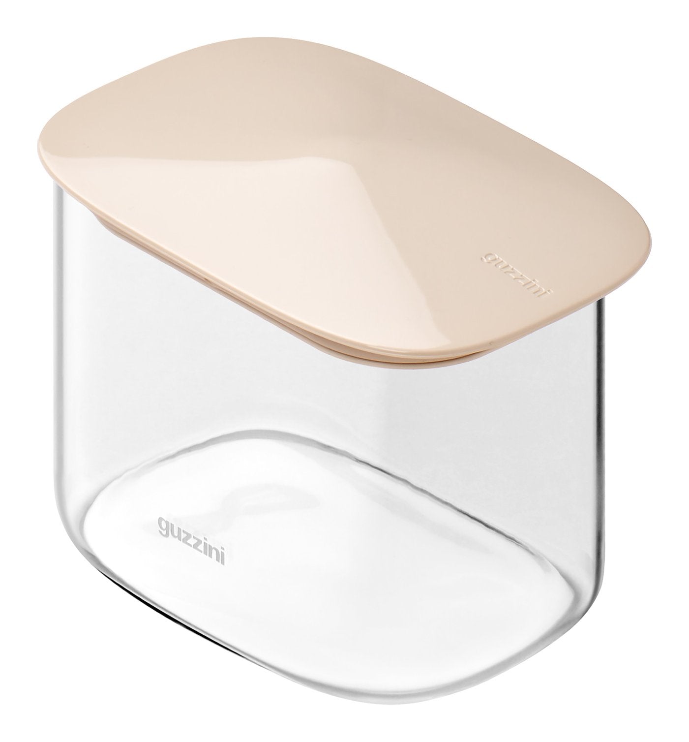 Barattolo Vetro Borosilicato Rettangolare 600ml Argilla