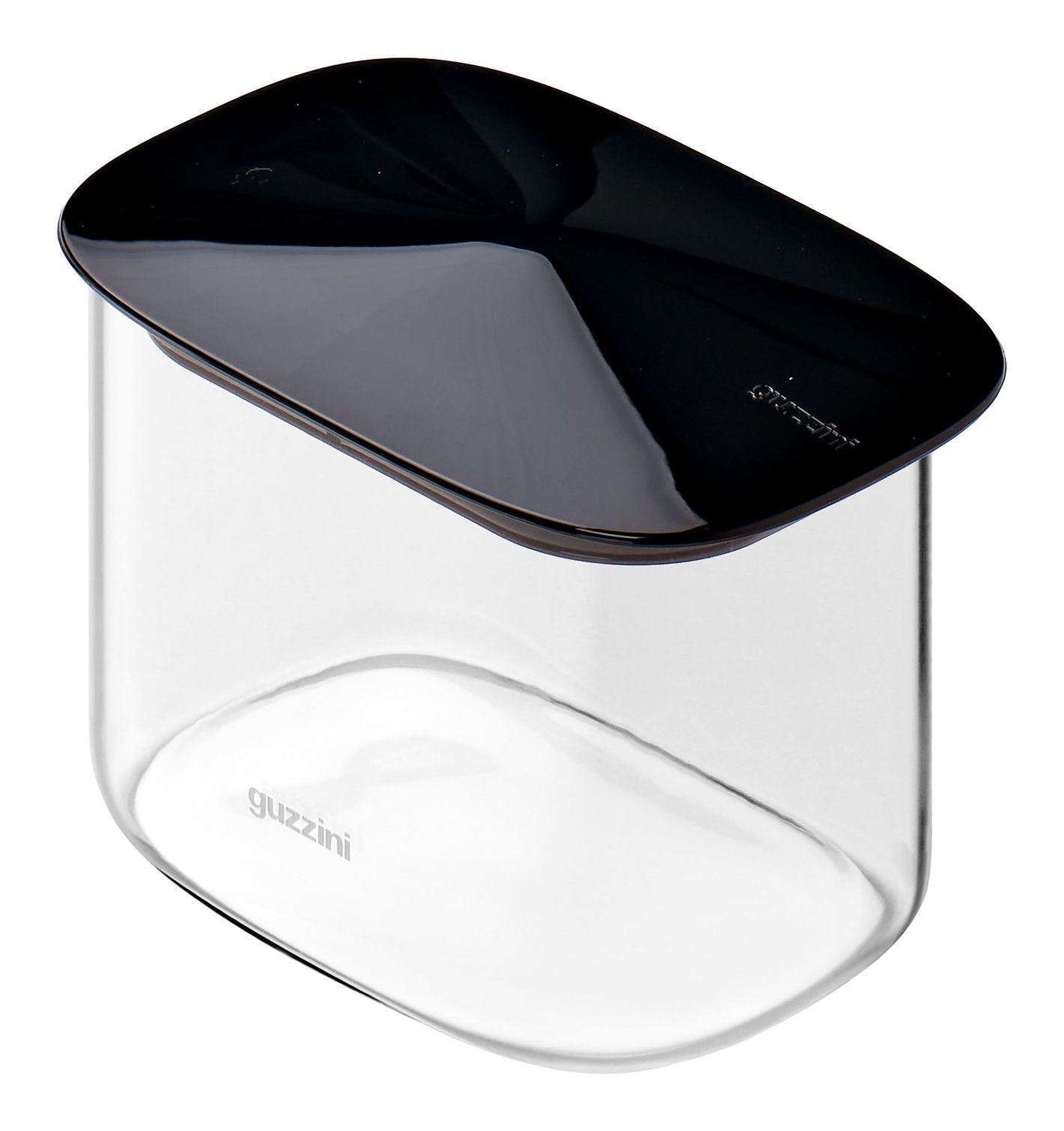 Bocal rectangulaire en verre borosilicate noir FRESH&amp;STYLE 600 ml