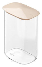 FRESH&amp;STYLE rechteckiges Borosilikatglasgefäß, Ton, 1,3 l
