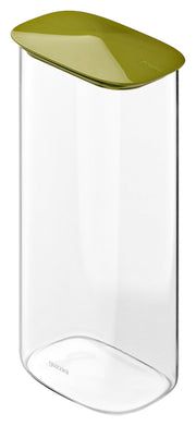 Fresh&amp;Style Rechteckiges grünes Borosilikatglas 2,1 l