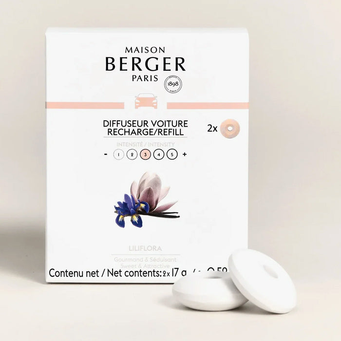 RICARICA PER PROFUMO PER AUTO LILIFLORA SET 2 PEZZI